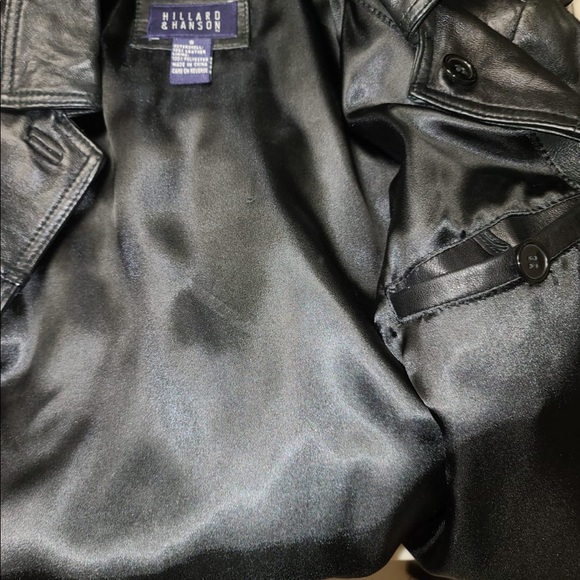 Hilliard & Hanson Leather Jacket. - Picture 2 of 4